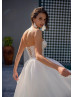 Ivory Lace Wedding Dress With Detachable Organza Train Ivory Lace Wedding Dress With Detachable Organza Train